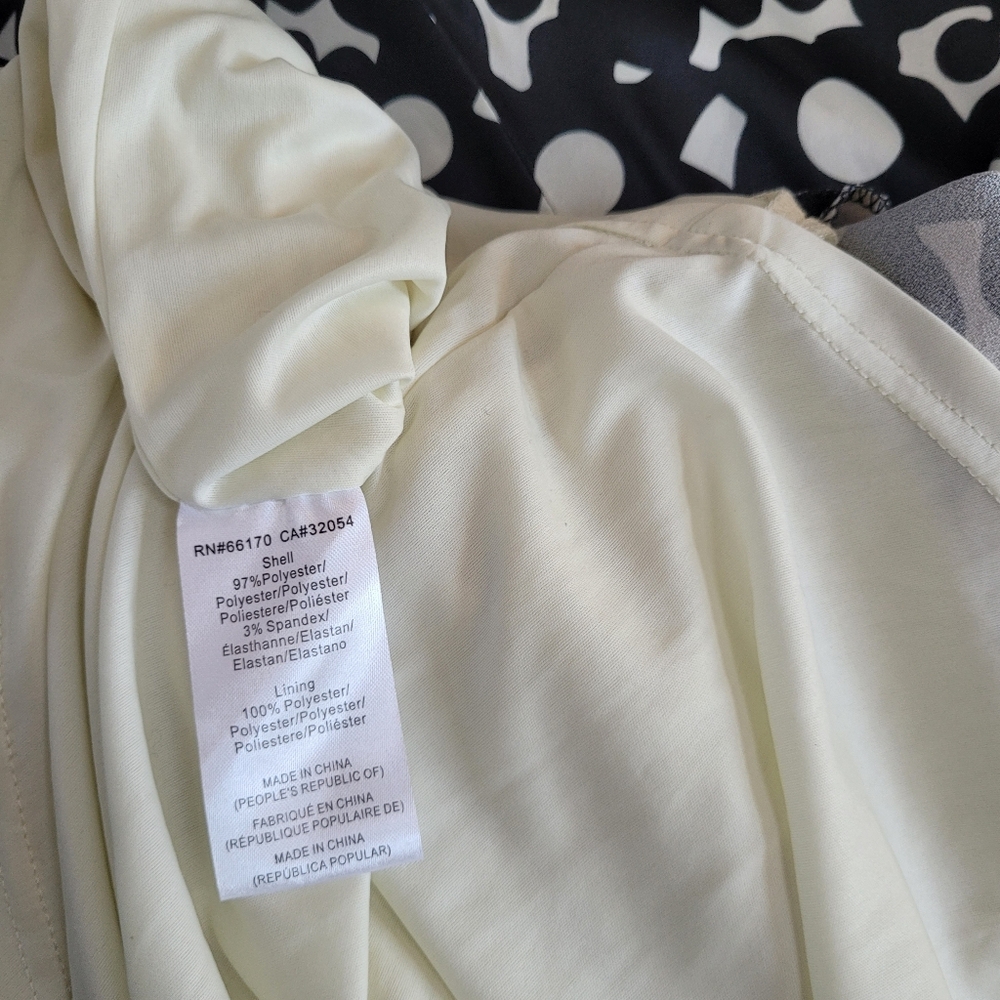 *NWT* Anthropologie HUTCH Flounced Shoulder-Tie Midi Dress Black/White Size S - Picture 14 of 15
